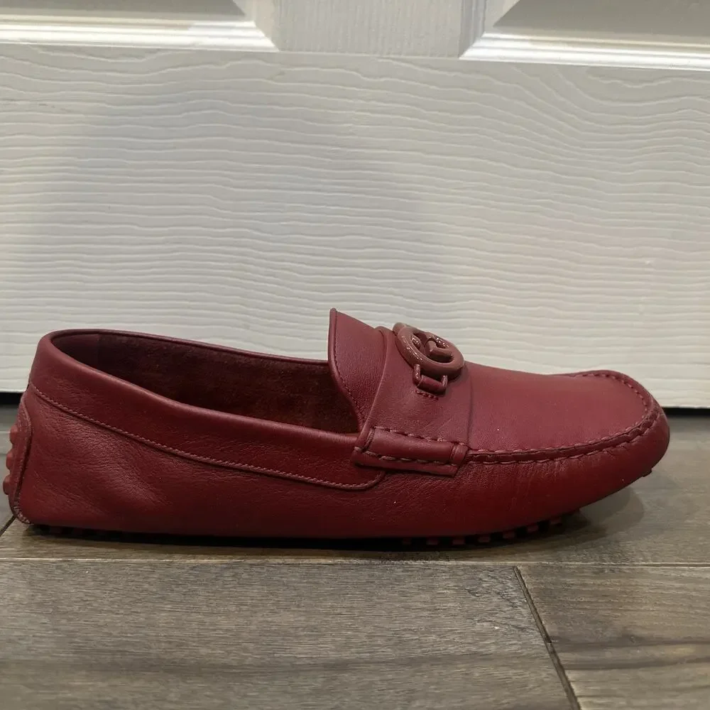 AUTHENTIC GUCCI INTERLOCKING G MOCCASINS LOAFERS 692379 GG 10 (fits USA sz 11)